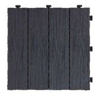 Покрытие декоративное напольное Multy Home Woodgrain рифленое 30х30см серый уп.6..