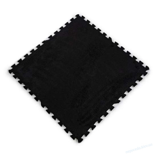 Пол-пазл плюшевый 60*60*1cm (D) черный мягкий