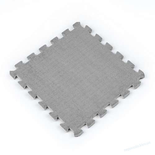 Мягкий плюшевый пол-пазл 30*30*1cm (D) серый
