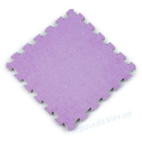 Пол-пазл мягкий плюшевый 30*30*1cm (D) фиолетовый за 1шт