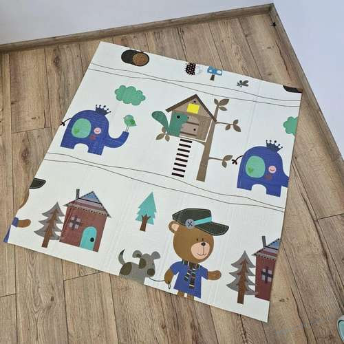 Дитячий двухсторонній ігровий килимок Avko 120x120см, фото 2