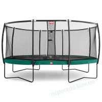 Овальный батут BERG Grand Champion 5,15 x 3,65 метра с сеткой Deluxe