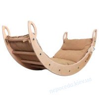 Деревянная арка Пиклер с матрасом детская качалка
