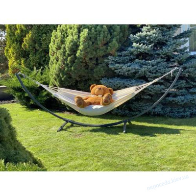 Монотонный гамак WISH белый одноместный XL 200х100см