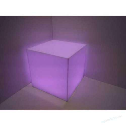 Неоновый светильник Куб 50х50см RGB шнур/батарея, фото 1
