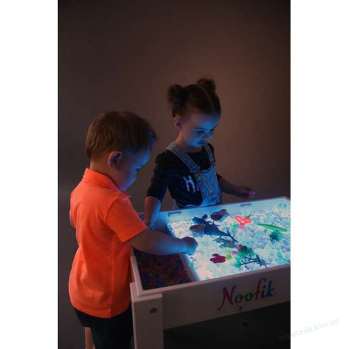 Світловий стіл модель Baby_ok з кишенею для малювання піском популярна модель, фото 7