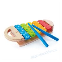 Деревянный ксилофон Hape Радуга детский