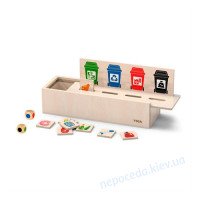 Деревянный сортер-игра Viga Toys Сортировка мусора