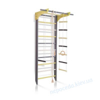 Шведская стенка графитово-белая деревянная 2-Lux 1-240 стандартной комплектации