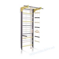 Шведская стенка графитово-белая деревянная 2-Lux 1-240 стандартной комплектации