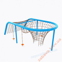 Игровой канатный лаз из гнутой трубы 