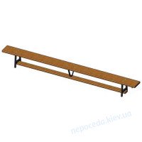 Спортивная скамья гимнастическая ST605 из дерева, до 100кг длина 3метра