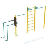 Уличный металлический спортивный комплекс Козак уличный со шведской стенкой, бру..