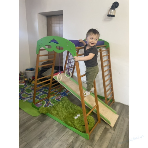 Детский спортивный комплекс для дома BabyWood Plus 1, фото 4