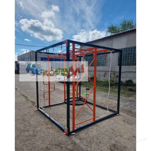 Спортивно игровой уличный комплекс Куб с качелей Гнездо Канарейки, фото 4