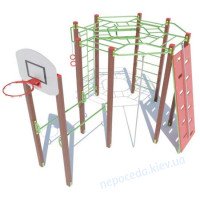 Уличный спортивный комплекс “Атлет друзей” с баскетбольным кольцом