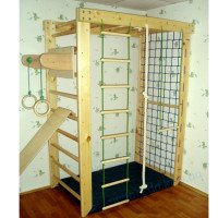 Спортивный комплекс с рукоходом и сеткой "Компакт-2" 210см