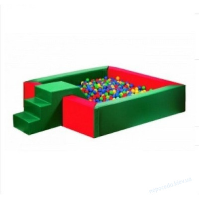 Сухой бассейн с горкой 150х150х40 см