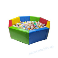 Сухой игровой бассейн "Восьмиугольник" 150х150х40см (ВП) детский без ш..