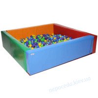 Сухой бассейн Квадрат 2 ПВХ вторичный поролон