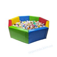 Сухой игровой бассейн "Восьмиугольник" 150х150х40см (ВП) детский без ш..