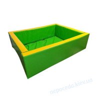 Детский сухой бассейн игровой манеж Прямоугольник 200х150х40 см разноцветный