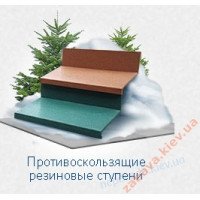 Ступени и лестницы "Резиновое покрытие" противоскользящие
