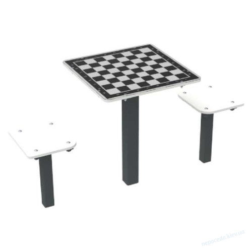 Игровой уличный Шахматный стол с сиденьями, фото 2