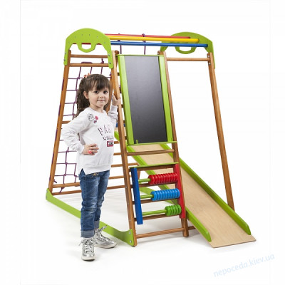 Детский спортивный комплекс в квартиру Беби Wood Plus