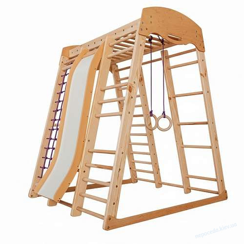 Спортивний комплекс для дому «Акварелька» Wood дерев'яний, фото 2