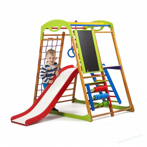 Детский спортивный комплекс + горка BabyWood Plus 3, фото 4