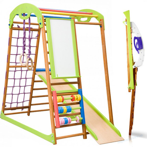 Детский спортивный комплекс в квартиру Беби Wood Plus, фото 4