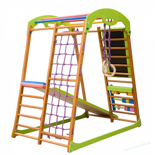 Детский спортивный комплекс в квартиру Беби Wood Plus, фото 5