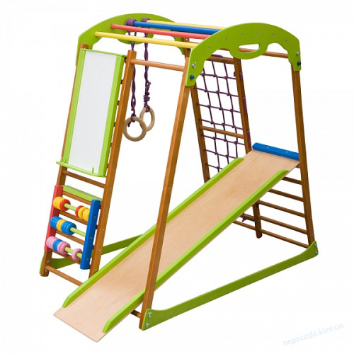 Детский спортивный комплекс в квартиру Беби Wood Plus, фото 2