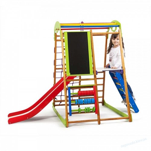 Детский спортивный комплекс + горка BabyWood Plus 3, фото 5