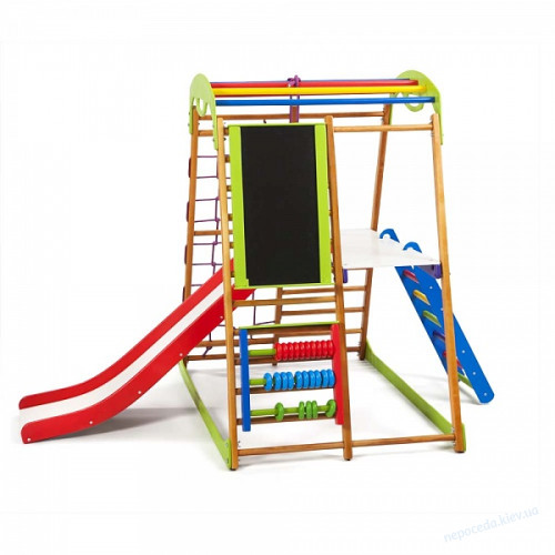 Детский спортивный комплекс + горка BabyWood Plus 3, фото 3