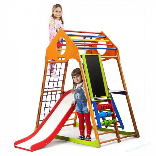 Детский спортивный комплекс для дома KindWood Plus 3, фото 5