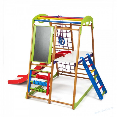 Детский спортивный комплекс + горка BabyWood Plus 3, фото 2