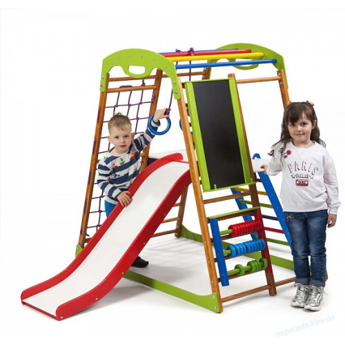 Детский спортивный комплекс + горка BabyWood Plus 3