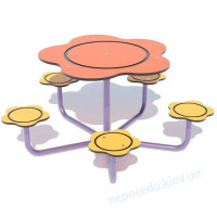 Уличный игровой столик Пионы детский на площадку