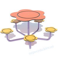 Уличный игровой столик Пионы детский на площадку