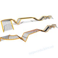 Большая современная Детская площадка с канатами