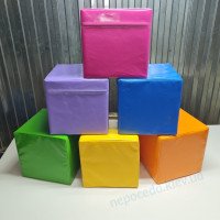 Детские кубики Пуф в ПВХ 30х30