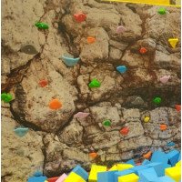 Проект скалодром с фотопечатью Скалистой стены индивидуальный просчет