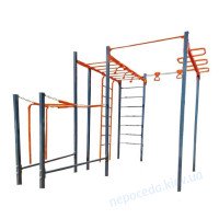 Спортивный комплекс уличный с турниками и брусьями Халк на площадку для Воркаута