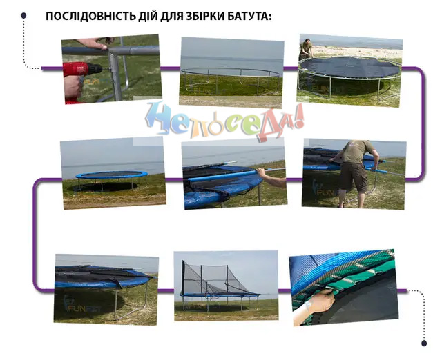 инструкция как собрать батут