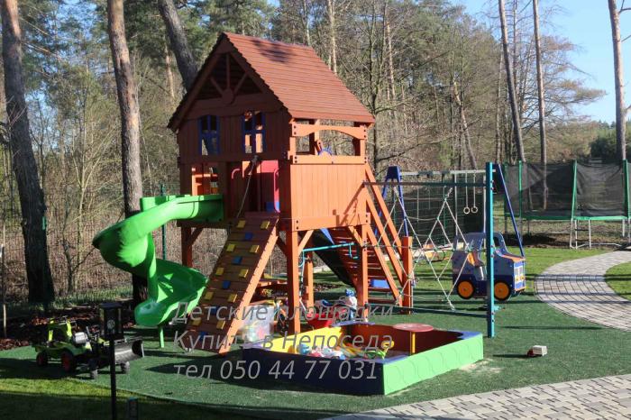 Купить для детей домик горку и игровую площадку